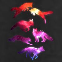 Space Galaxy Foxes Adult Drive Performance Visor