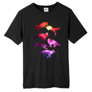 Space Galaxy Foxes Tall Fusion ChromaSoft Performance T-Shirt