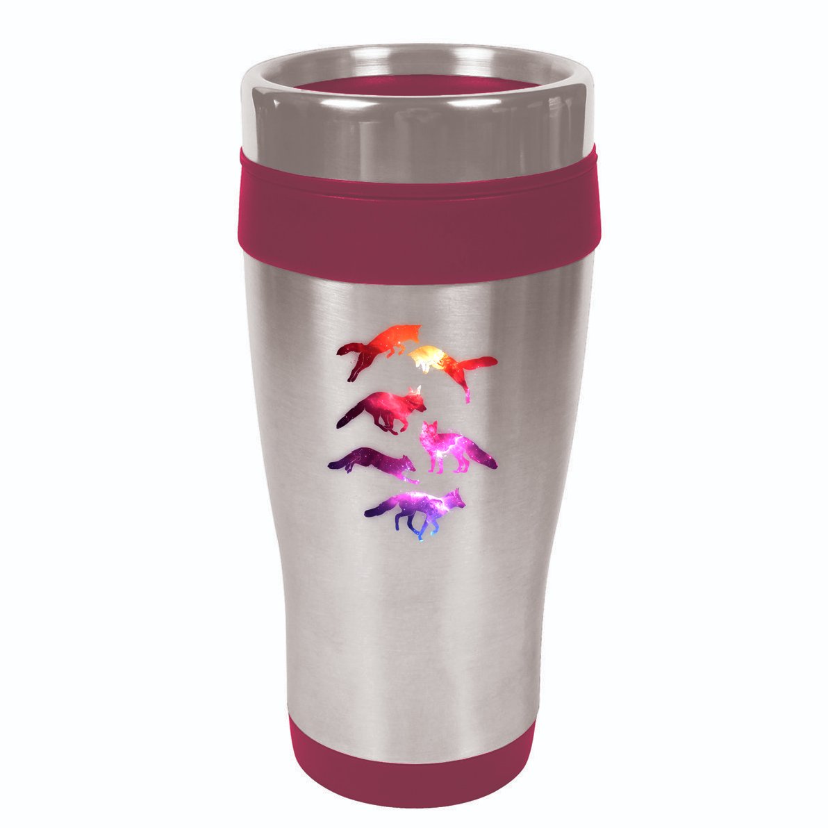 Space Galaxy Foxes 16oz Travel Tumbler