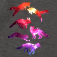 Space Galaxy Foxes Vector Backpack