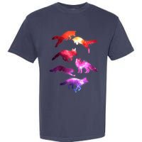 Space Galaxy Foxes Garment-Dyed Heavyweight T-Shirt
