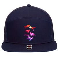Space Galaxy Foxes 7 Panel Mesh Trucker Snapback Hat