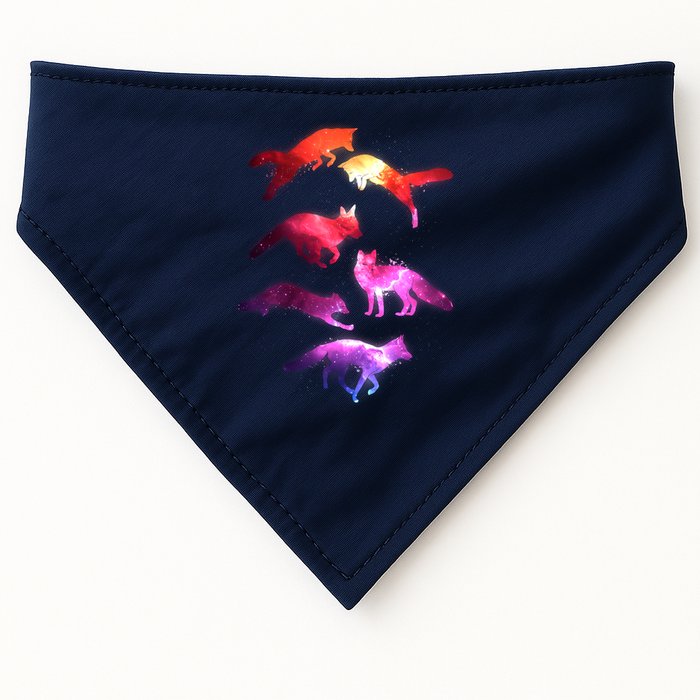 Space Galaxy Foxes USA-Made Doggie Bandana