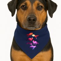 Space Galaxy Foxes USA-Made Doggie Bandana