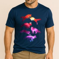 Space Galaxy Foxes Performance Shirt