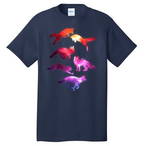 Space Galaxy Foxes Tall T-Shirt