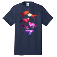 Space Galaxy Foxes Tall T-Shirt