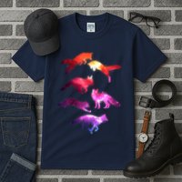 Space Galaxy Foxes Tall T-Shirt