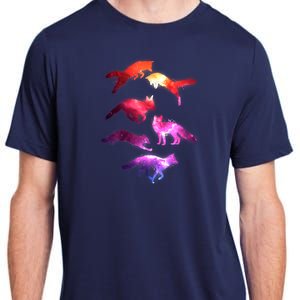 Space Galaxy Foxes Adult ChromaSoft Performance T-Shirt