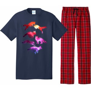 Space Galaxy Foxes Pajama Set