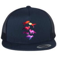 Space Galaxy Foxes Flatbill Hat