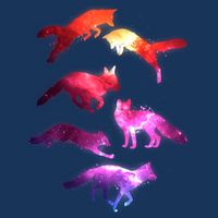 Space Galaxy Foxes Flatbill Hat
