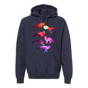 Space Galaxy Foxes Premium Hoodie