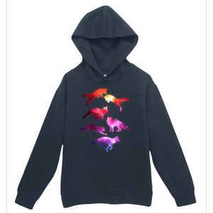 Space Galaxy Foxes Urban Pullover Hoodie