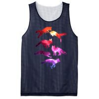 Space Galaxy Foxes Mesh Reversible Basketball Jersey Tank