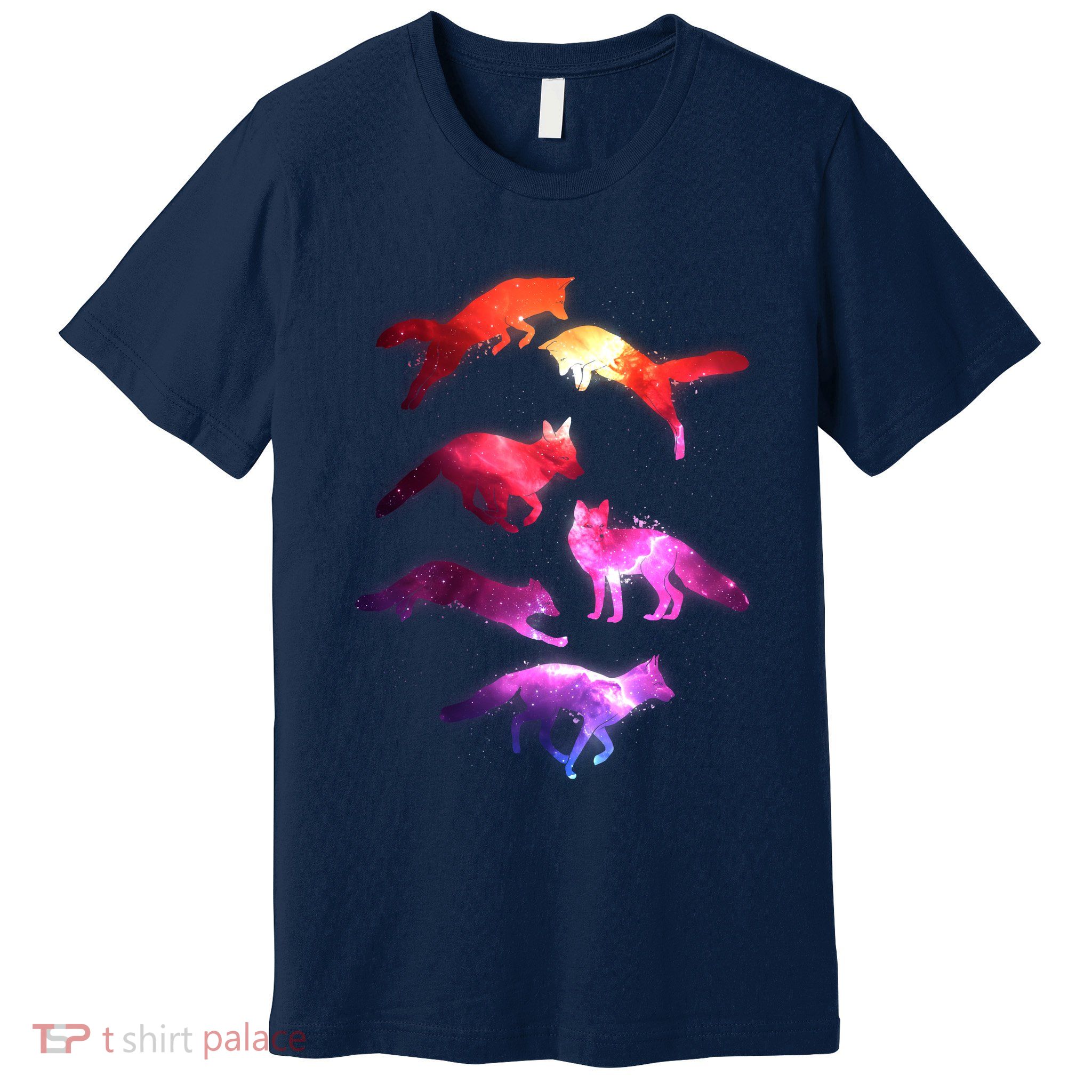 Space Galaxy Foxes Premium T-Shirt