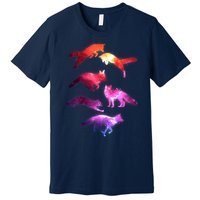 Space Galaxy Foxes Premium T-Shirt