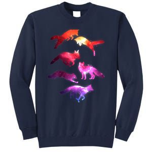 Space Galaxy Foxes Tall Sweatshirt