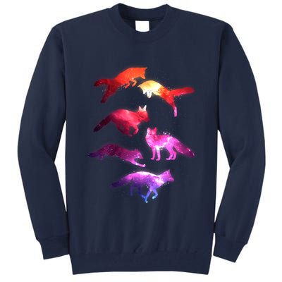 Space Galaxy Foxes Tall Sweatshirt
