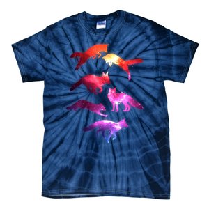 Space Galaxy Foxes Tie-Dye T-Shirt