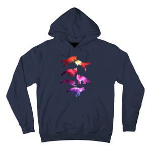 Space Galaxy Foxes Tall Hoodie