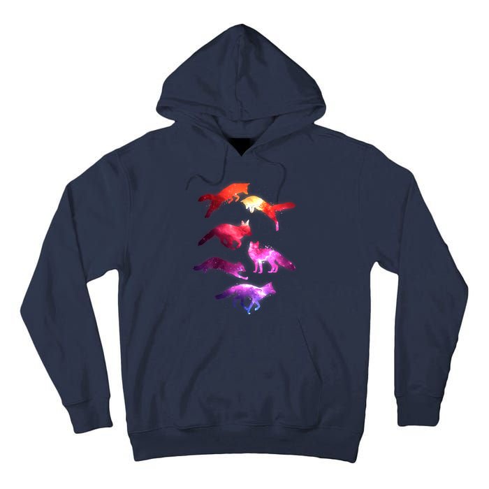 Space Galaxy Foxes Tall Hoodie