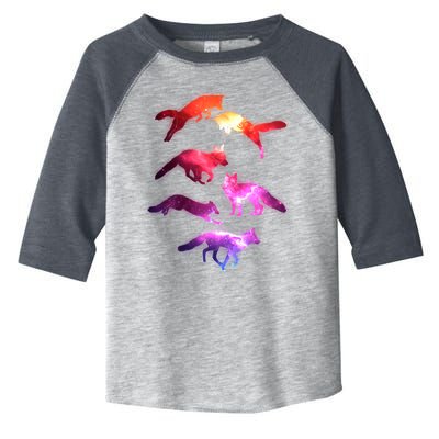 Space Galaxy Foxes Toddler Fine Jersey T-Shirt