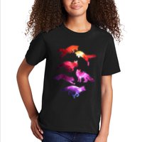 Space Galaxy Foxes Kids T-Shirt