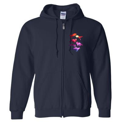 Space Galaxy Foxes Full Zip Hoodie