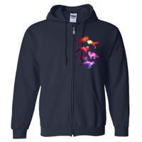 Space Galaxy Foxes Full Zip Hoodie