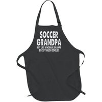 Soccer Grandpa Fathers Day Gifts Grandfather Full-Length Apron With Pockets