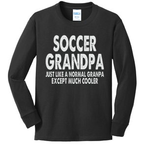 Soccer Grandpa Fathers Day Gifts Grandfather Kids Long Sleeve Shirt