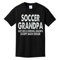 Soccer Grandpa Fathers Day Gifts Grandfather Kids T-Shirt