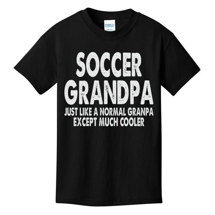 Soccer Grandpa Fathers Day Gifts Grandfather Kids T-Shirt