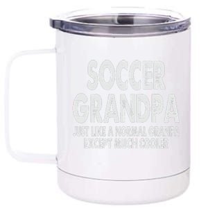 Soccer Grandpa Fathers Day Gifts Grandfather 12 oz Stainless Steel Tumbler Cup