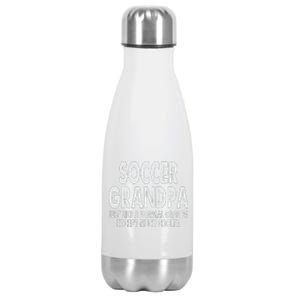 Soccer Grandpa Fathers Day Gifts Grandfather Stainless Steel Insulated Water Bottle