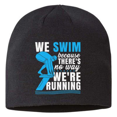 Swimmer Gift Funny Swimming Sports Quote Sustainable Beanie