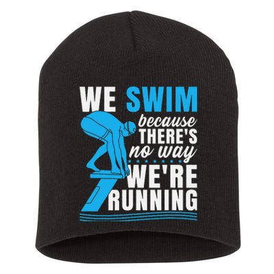 Swimmer Gift Funny Swimming Sports Quote Short Acrylic Beanie