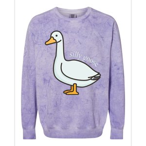 Silly Goose Funny Colorblast Crewneck Sweatshirt