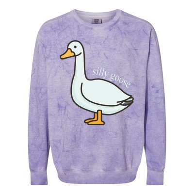 Silly Goose Funny Colorblast Crewneck Sweatshirt