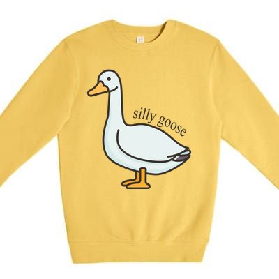 Silly Goose Funny Premium Crewneck Sweatshirt