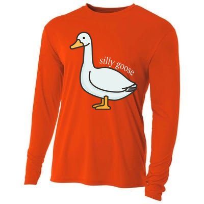 Silly Goose Funny Cooling Performance Long Sleeve Crew