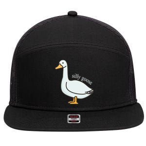 Silly Goose Funny 7 Panel Mesh Trucker Snapback Hat