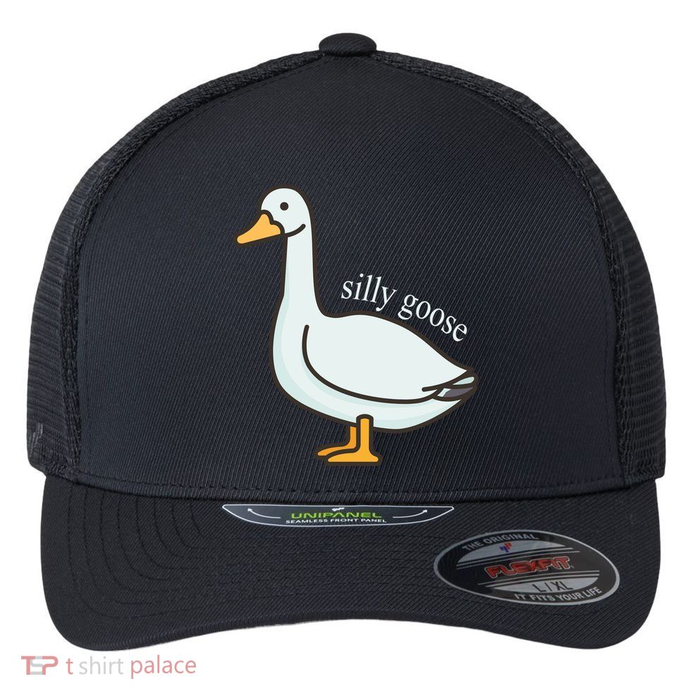 Silly Goose Funny Flexfit Unipanel Trucker Cap
