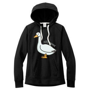 Silly Goose Funny Women's Fleece Hoodie