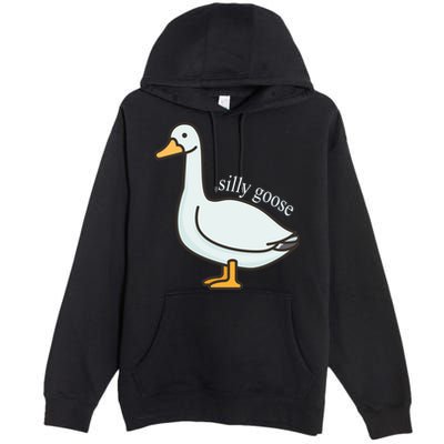 Silly Goose Funny Premium Pullover Hoodie