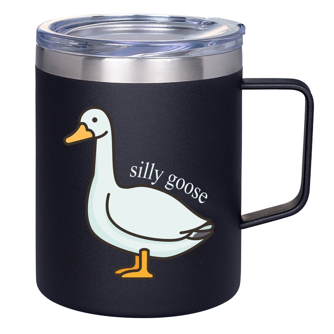 Silly Goose Funny 12oz Stainless Steel Coffee Mug