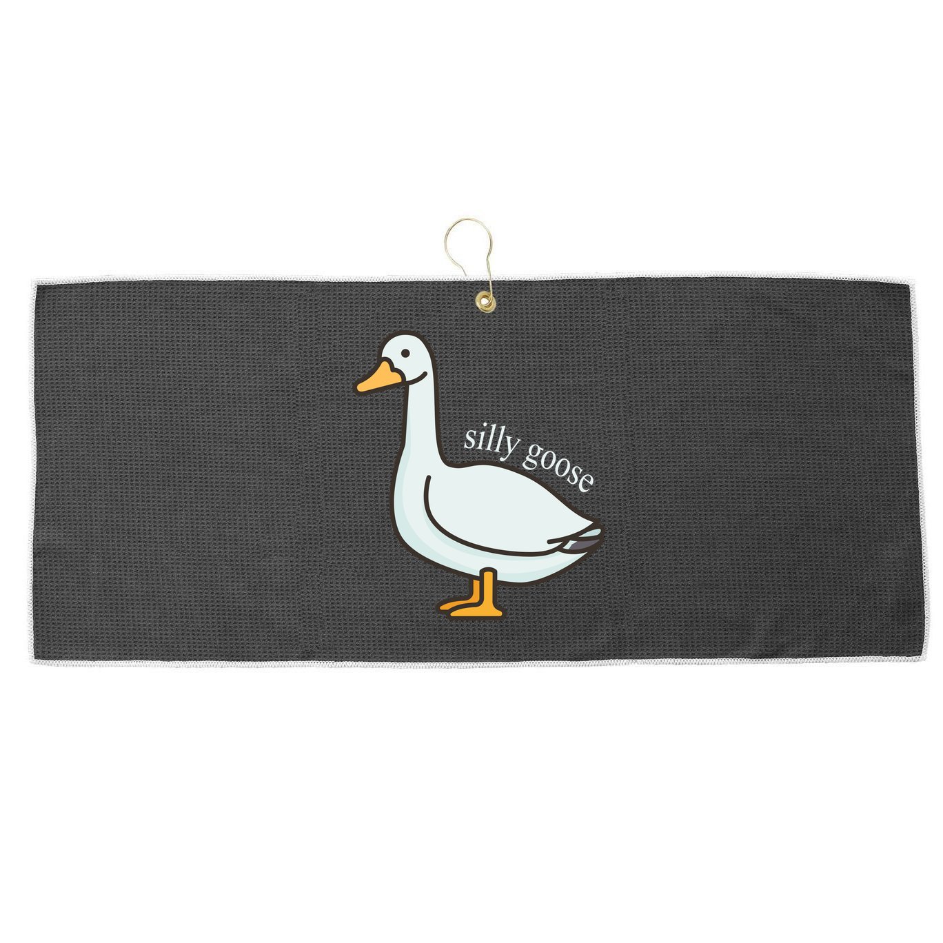 Silly Goose Funny Large Microfiber Waffle Golf Towel