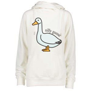 Silly Goose Funny Womens Funnel Neck Pullover Hood