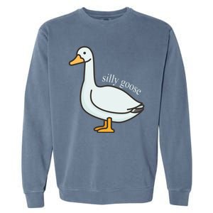 Silly Goose Funny Garment-Dyed Sweatshirt